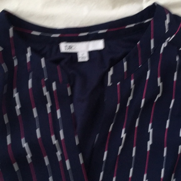 Navy dress with white and pink print - Picture 4 of 6